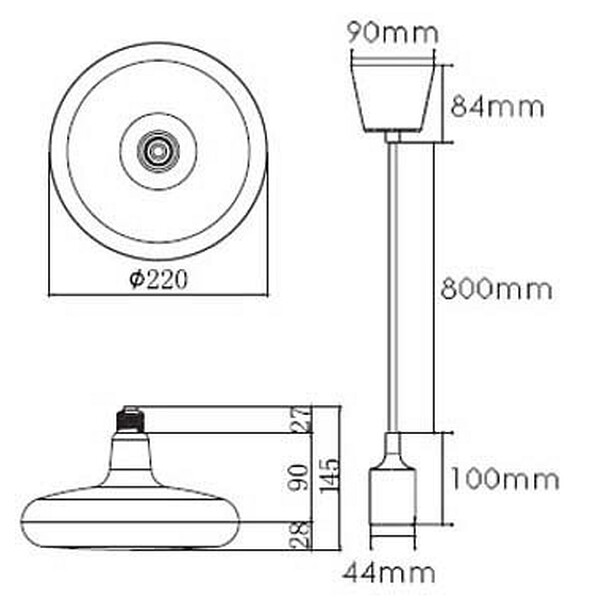 Подвесной светильник Horoz Electric Sembol HRZ00002173